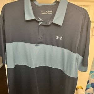 Navy and Columbia 3XL Under Armor Playoff Polo 2.0